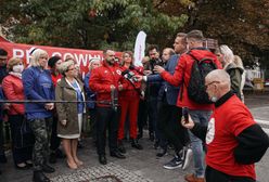 Warszawa. Do protestujących medyków dołączyli pracownicy sądów i prokuratur