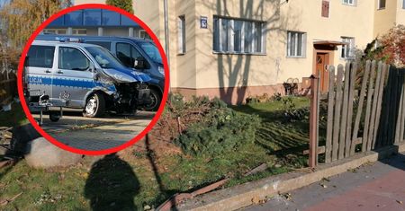 Makabra w Szczecinku. Radiowóz wjechał w kamienicę