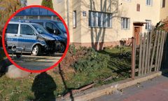 Makabra w Szczecinku. Radiowóz wjechał w kamienicę