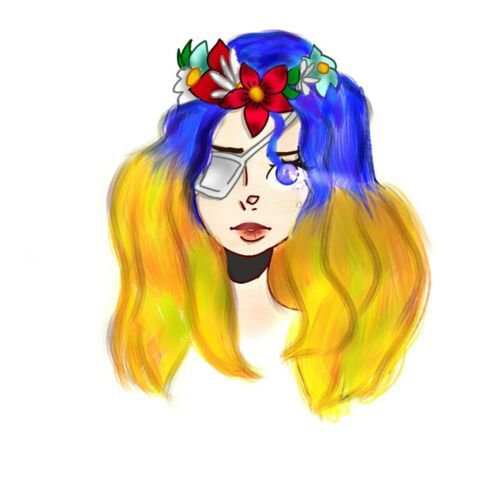 Rysunek dziewczynki z Ukrainy