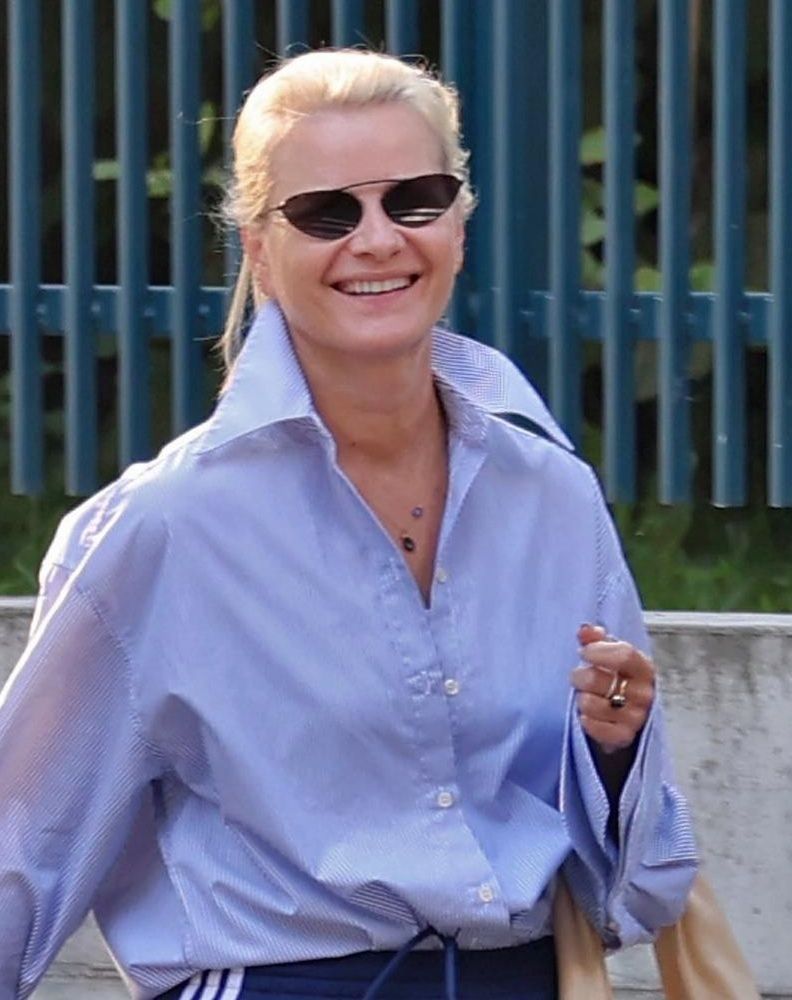 Małgorzata Kożuchowska z mężem na obiedzie