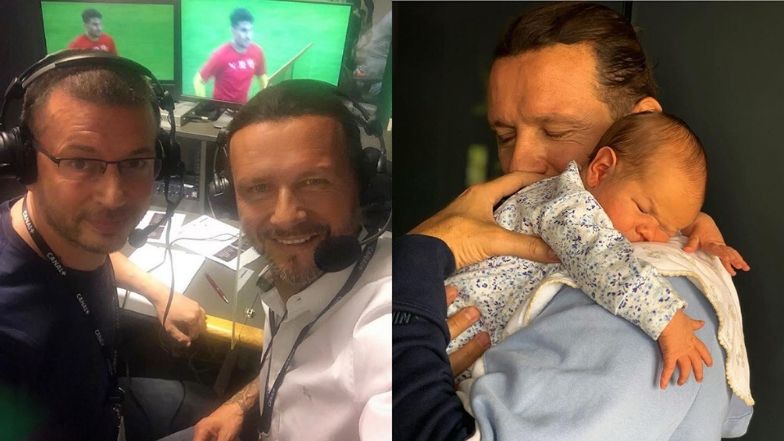 Stęskniony za synem Radosław Majdan pozdrawia z pracy