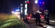 Wypadek na trasie Szamocin - Nadolnik