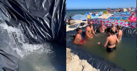 Niesłychane, co zrobili na plaży we Władysławowie. Hit internetu