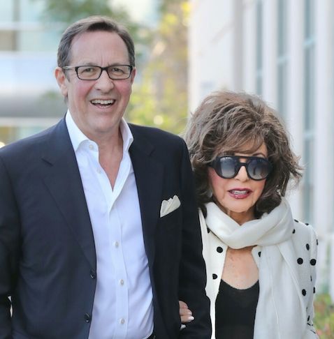 Joan Collins z mężem w Kalifornii