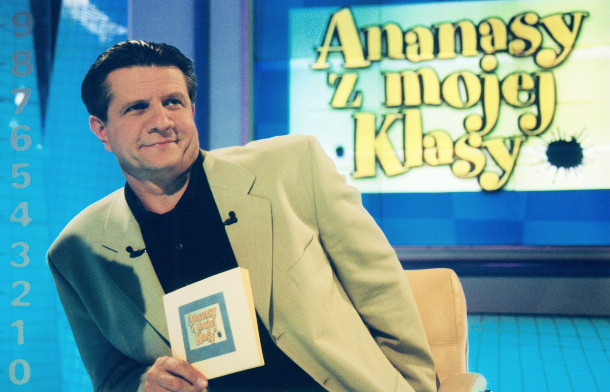 Zygmunt Chajzer na planie show "Ananasy z mojej klasy"