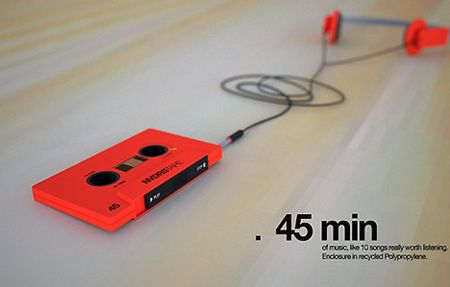 Odtwarzacz MP3 w kształcie kasety