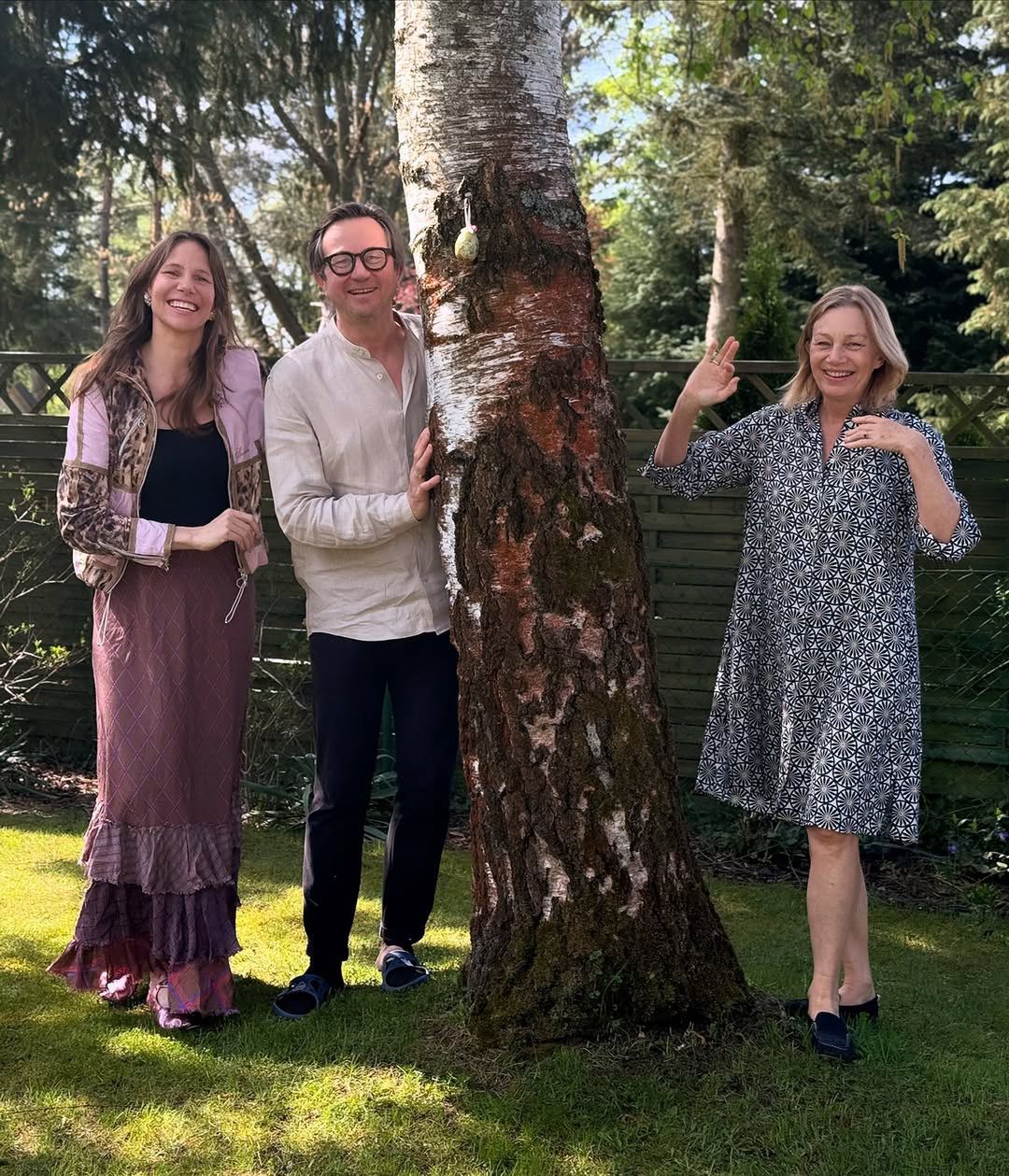 Piotr Cyrwus i Maja Barełkowska z córką