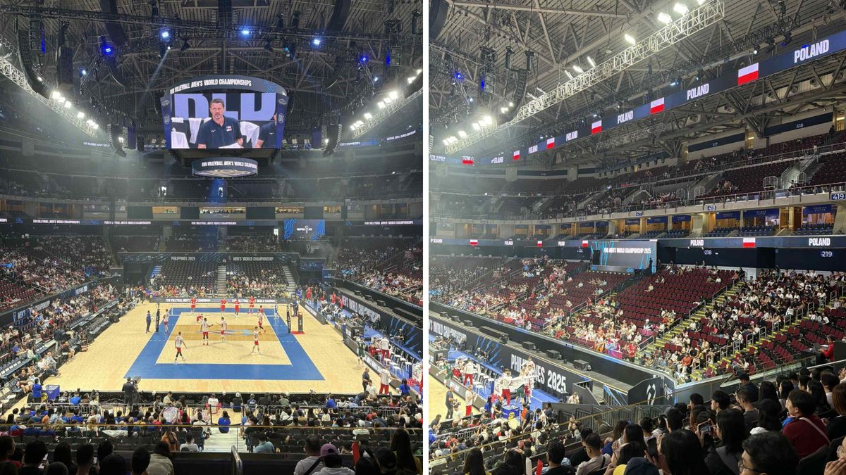 WP SportoweFakty / Arkadiusz Dudziak / Na zdjęciu: trybuny podczas meczu Polska - Czechy