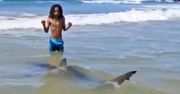Atak rekina nad Morzem Śródziemnym. Plażowicze wszystko nagrali