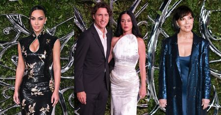 Tłum gwiazd na gali w Los Angeles: zakochana Katy Perry z Justinem Trudeau, szykowna Kris Jenner, Kim Kardashian w kreacji vintage... (ZDJĘCIA)