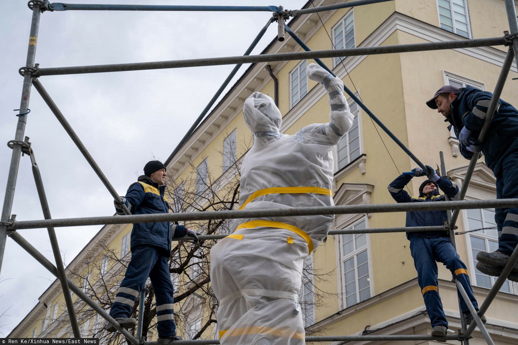 Zabezpieczenie figur we Lwowie