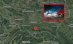 Małopolska: samochód uderzył w betonowe bariery, kierowca zniknął