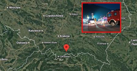 Małopolska: samochód uderzył w betonowe bariery, kierowca zniknął