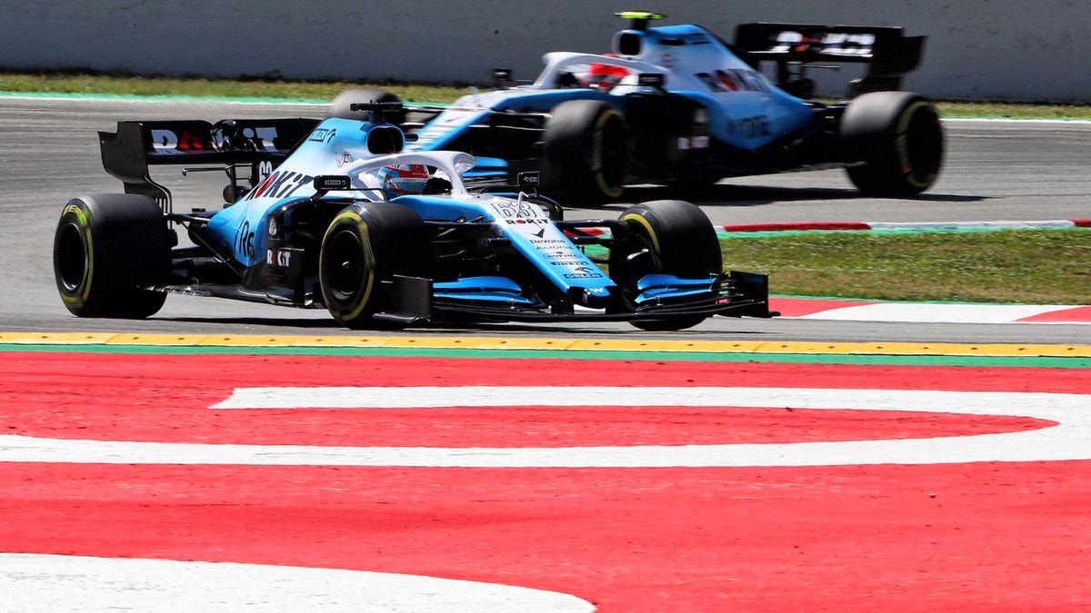 Materiały prasowe / Williams / Na zdjęciu: George Russell przed Robertem Kubicą