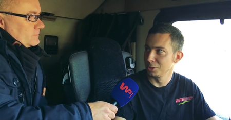 "To najtrudniejsza branża świata". Witold Odrobina sprawdza, jak wygląda praca zawodowego kierowcy