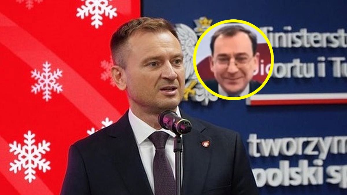 Materiały prasowe / Ministerstwo Sportu i Turystyki / X / Sławomir Nitras / Na zdjęciu: Sławomir Nitras i Mariusz Kamiński w kółku