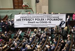 "Liczba hańby polskiego rządu". Lewica z wielkim nekrologiem w Sejmie