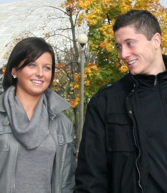Anna i Robert Lewandowscy w 2008 roku