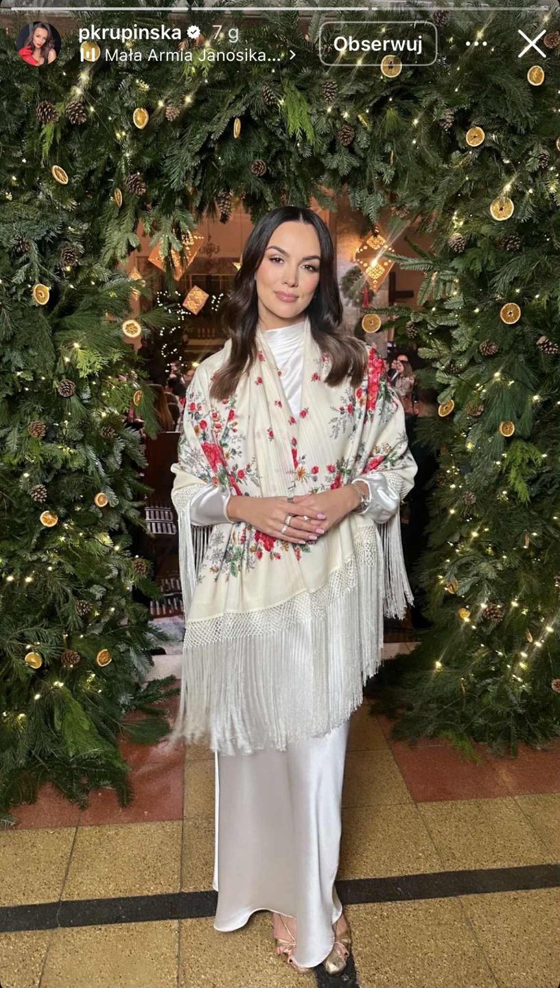 Paulina Krupińska na nagraniach do kolędowania