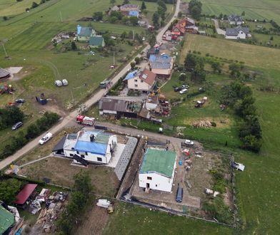 Trąba powietrzna w Małopolsce. Wniosek wojewody dla czterech miejscowości