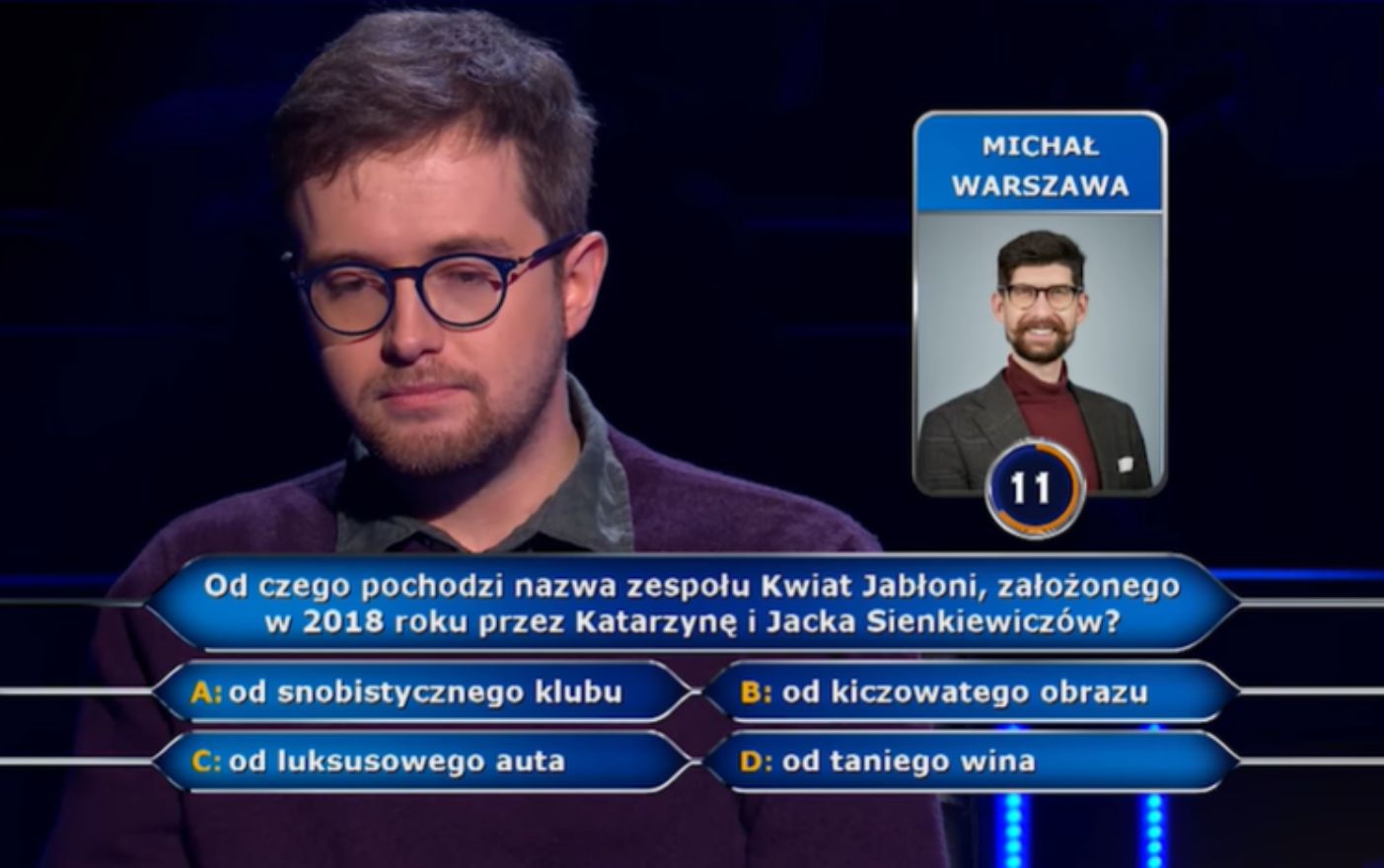 "Tanie wino" w Milionerach. Uczestnik poległ na pytaniu za 250 tys. zł