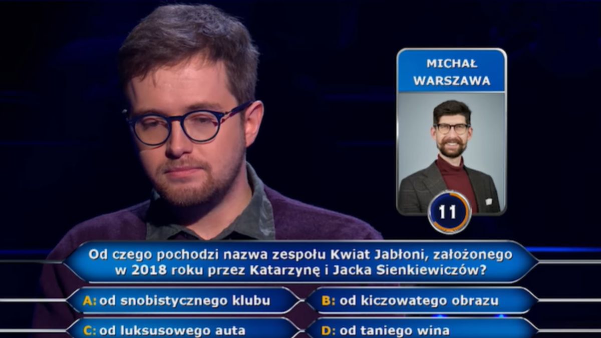 Uczestnik nie poradził sobie z tym pytaniem 