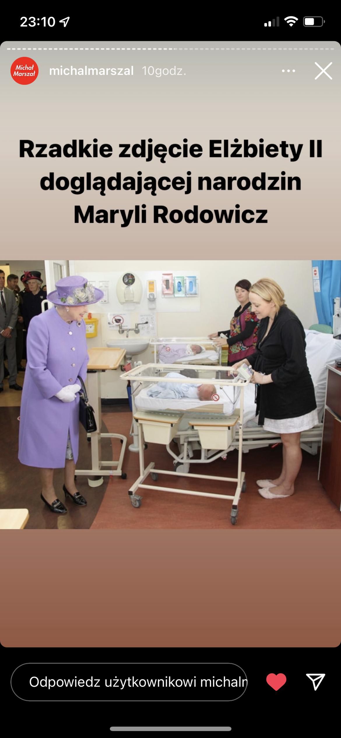 Mem z królową Elżbietą II i Marylą Rodowicz