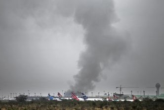 Pożar na lotnisku w Nairobi.