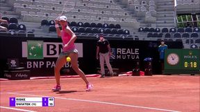 WTA Rzym. Comeback Igi Świątek i dramat rywalki. Polka z awansem do kolejnej rundy [SKRÓT MECZU]