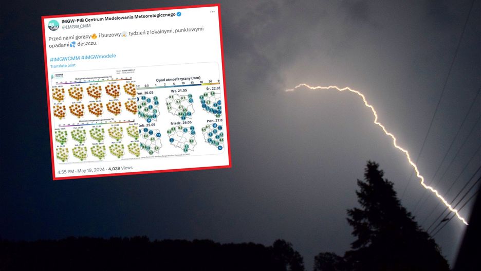 Pogoda na tydzień. Ciepło i burzowo