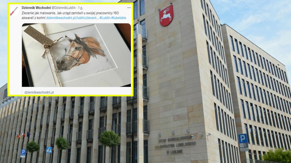 Urząd Marszałkowski w Lublinie zamówił u swojej pracownicy 160 obrazów 