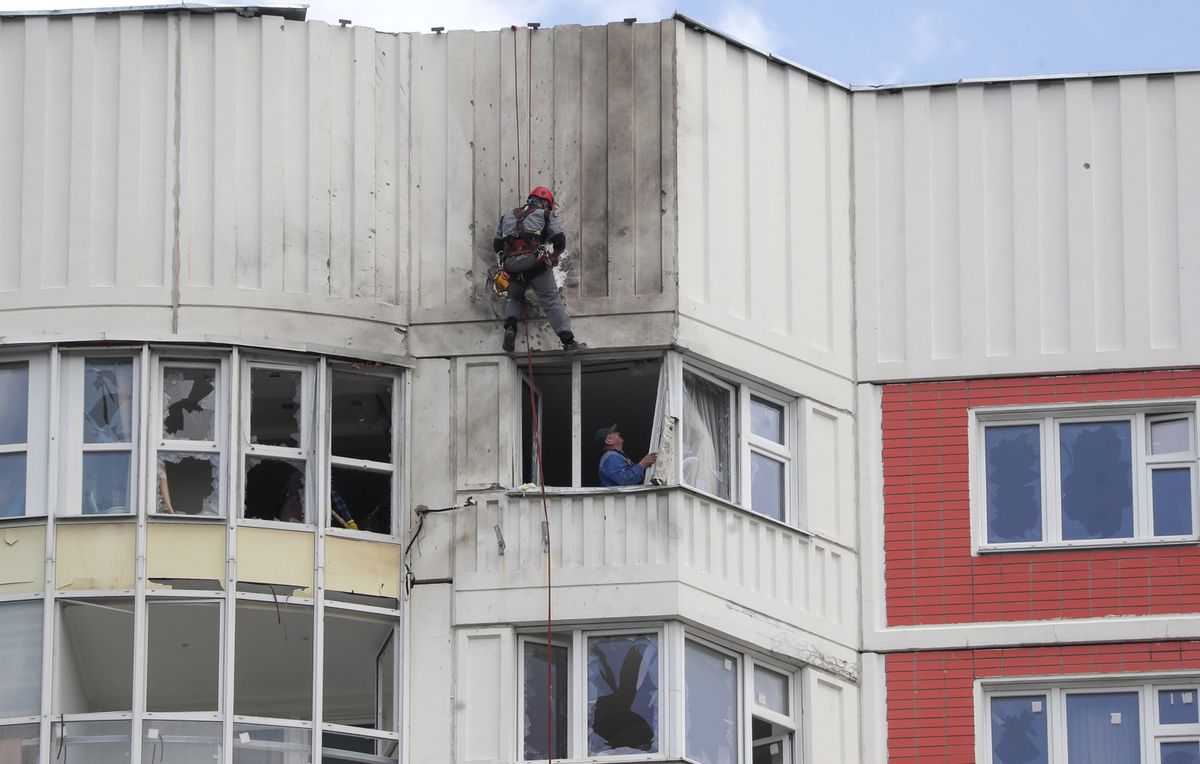 We wtorek rano w kilka budynków w Moskwie uderzyły drony