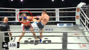 Brutalny nokaut na gali w Jaśle. Polski kickbokser padł bezwładnie na matę (wideo)