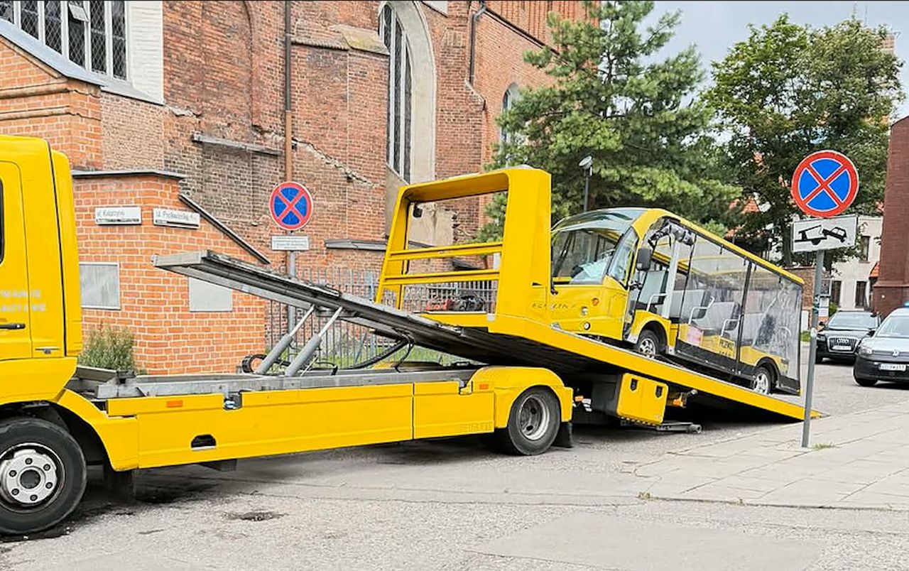 Kontrole na gdańskim Śródmieściu. Melex odjechał na lawecie