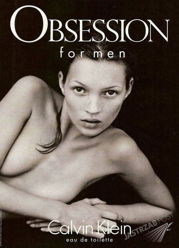 Kate Moss w reklamie perfum Obsession Calvin Klein w 1993 r. (fot. mat. pras.)