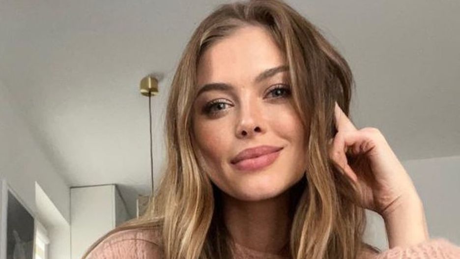 Joanna Opozda chętnie nosi przezroczyste buty 