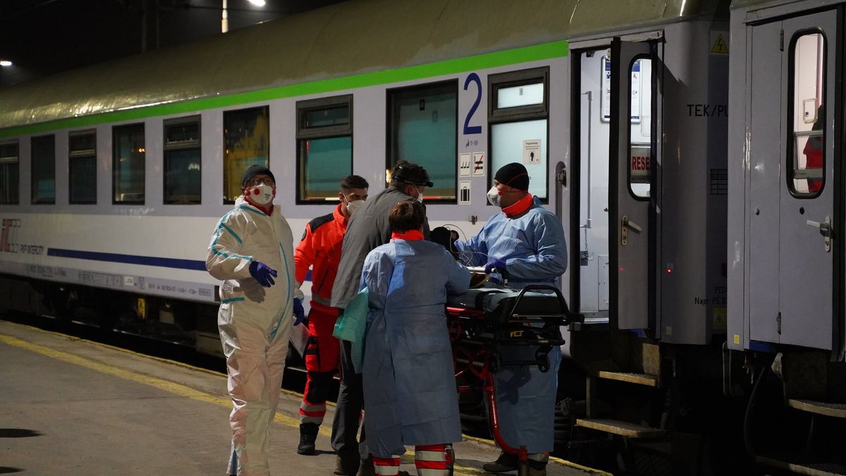 Transport chorych dzieci z Ukrainy