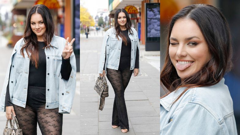 Ewa Farna przed studiem "DD TVN"