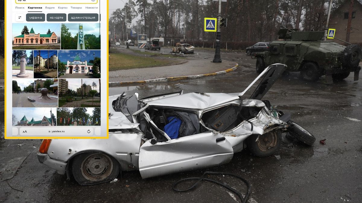 Yandex nie pokazuje drastycznych nagrań z Buczy 