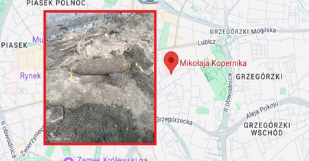 Niewybuch w centrum Krakowa. Ewakuowano 40 osób; utrudnienia dla kierowców