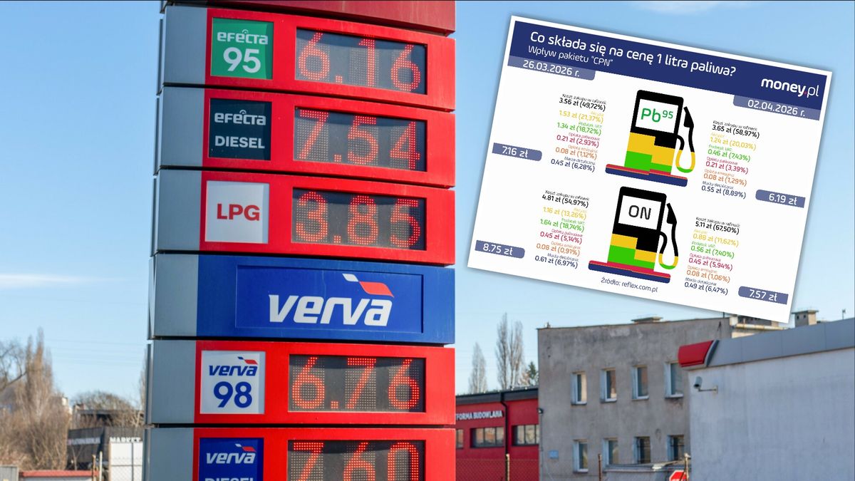 Oto co składa się na cenę 1 litra paliwa na stacjach