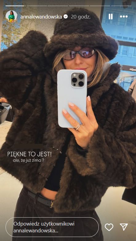 Anna Lewandowska w modnej stylizacji na jesień 