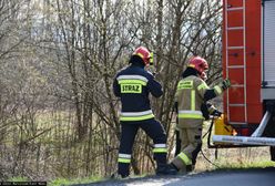 Solec Kujawski. Wybuch gazu. Zawalił się dwupiętrowy domek działkowy, jedna osoba poszkodowana