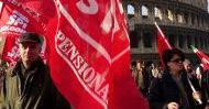 Protest włoskich związkowców
