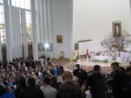 Benedykt XVI w sanktuarium w Łagiewnikach