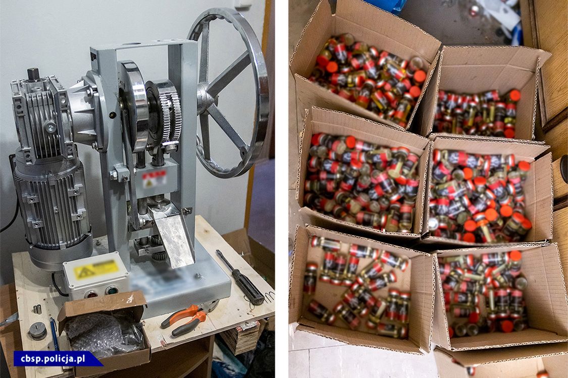 Sterydy warte 5,4 mln zł sprzedali wysyłkowo do kilkudziesięciu krajów