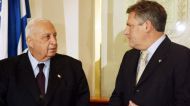 Ariel Szaron i Aleksander Kwaśniewski