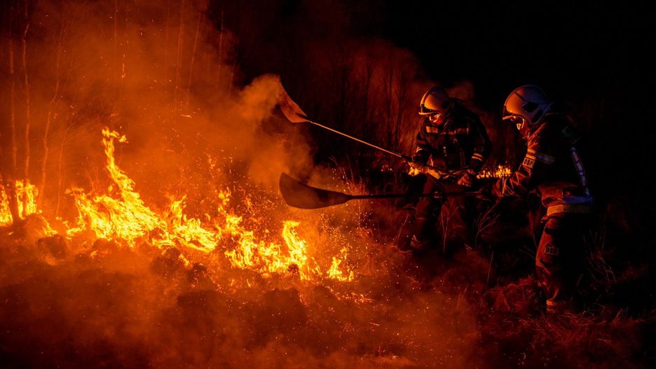 po�ar suchych trzcinowisk w Biebrza�skim Parku Narodowym
PSP/str. Marcin Waszkiewicz
biebrza�ski park narodowy, po�ar, rezerwat, stra� po�arna