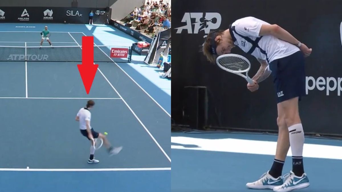 Twitter / Tennis TV / Na zdjęciu: piękne zagranie Aleksandra Bublika